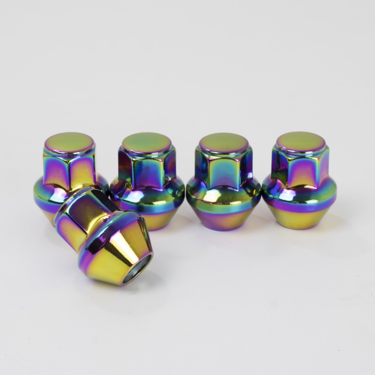 Nut, SOLID, NEO CHROME, to fit FORD OE wheels to 2011 