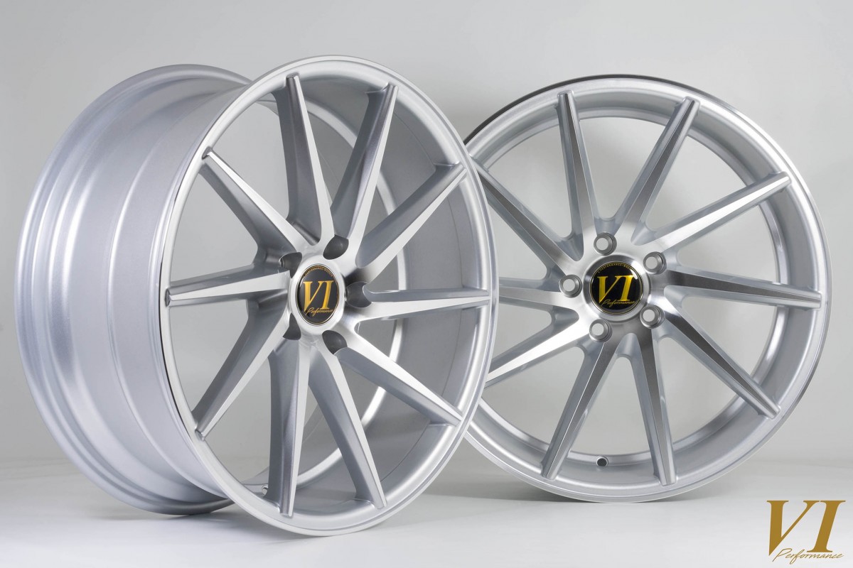 6Performance ESH Silver with Polished Face 19x8.5 5x112 ET45 - Set of 4 