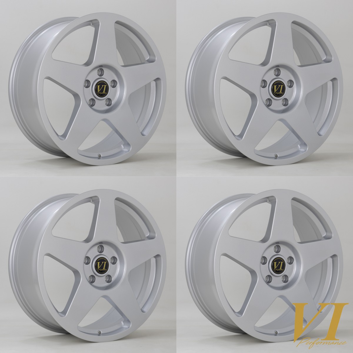 6Performance Loaded 02 20x8.5 5x120 ET45 Silver - SET OF 4