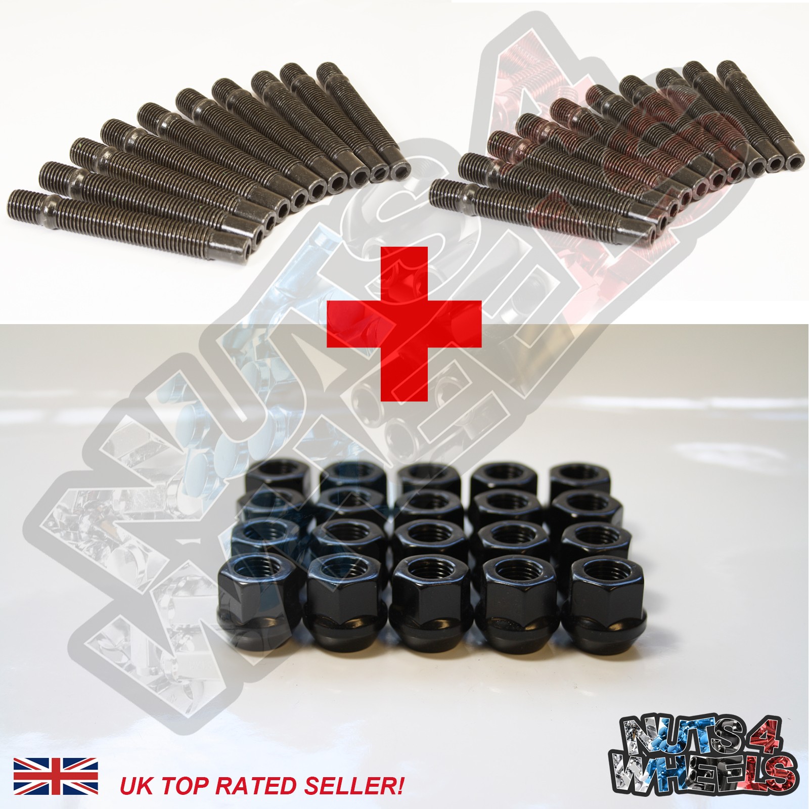 Stud Conversion Kits Various Lengths GT50 Open Ended Nuts Fits Vauxhall Opel 