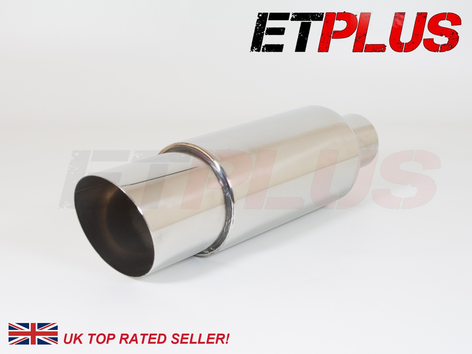 ET PLUS Performance exhaust box 89mm tip 60mm inlet