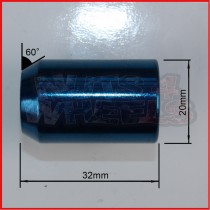 M12x1.25 Blue Tuner Nuts 60 Degree Taper
