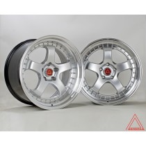 GT5-R 19x9.5 & 10.5 5x114 ET22 Staggered Set in Stratos Silver 